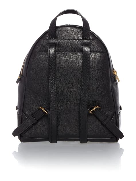 michael kors rhea zip black small crossbody hobo bag|Michael Kors rhea mini backpack.